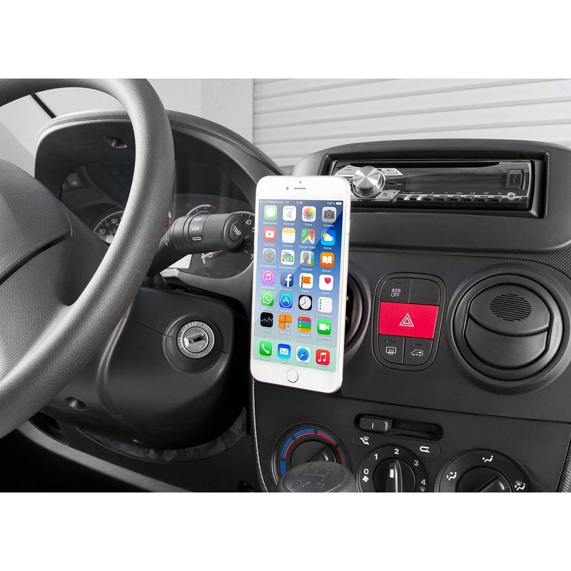 Callstel Handyhalterung Magnet: Mini-Kfz-Smartphone-Halterung für Lüftungsgitter, Halte-Magnet (Handyhalterung Auto Magnet,