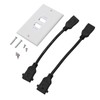 2 Ports HD Multimedia Interface 2.0 Wall Plate 4K 60Hz