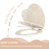 Angel Shield Marble Toilet Seat Durable Molded Wood with Quiet