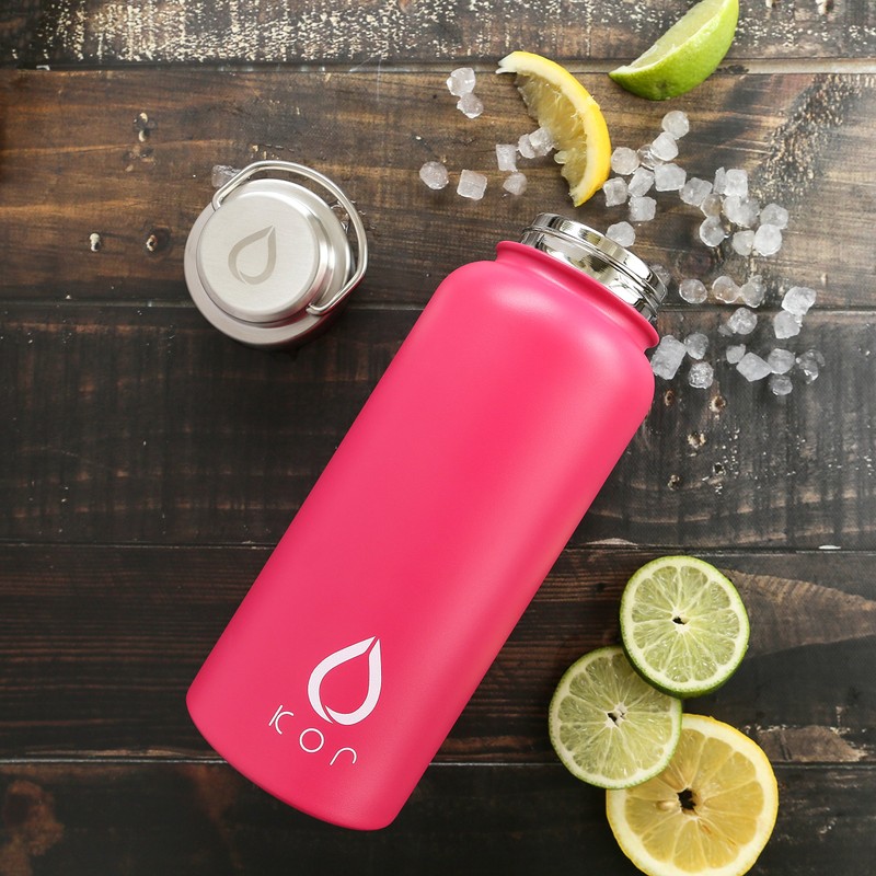 Kor ROK sports water bottle - 940ml - Pink Quartz