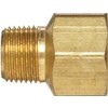 Anderson Metals 56120-0806 Brass Pipe Fitting, Adapter, 3/8" Male Pipe