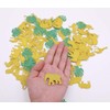 Jungle Animal Confetti Safari Themed Confetti Gold Glitter Zoom Shaped