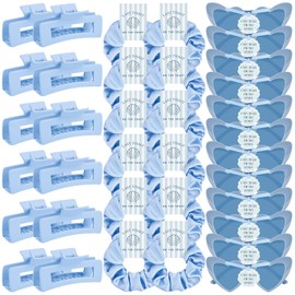 DEEKA 36 Pcs Last Toast On The Coast Bachelorette Party Favors Decorations Bridesmaid Proposal Gifts Heart Sunglasses Hair Claw Clips Satin Scrunchies Accessories Set for Bridal Wedding Party