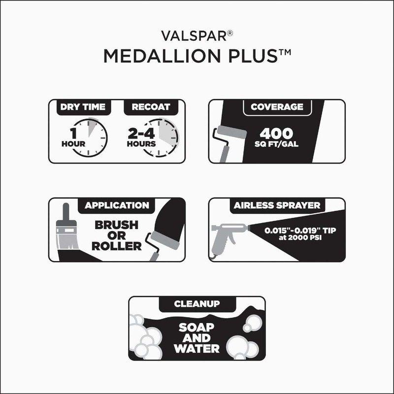 Valspar 27003 Tint Base Medallion Plus Exterior Paint & Primer,