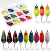 Trout Fishing Spoon Lure Set Single Hook Trout Lures Hard