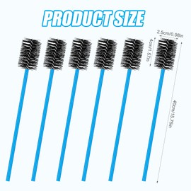6pcs Condensate Flexible Drain Brush, Premium Nylon and PVC Condensate Drain Flexible Drain Brush with Soft Brush Head Easily Clean Dirt Keep Condensate Traps Clean