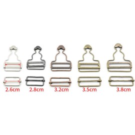 Anevous Pack of 6 Dungaree Buckles, Metal Dungaree Buckles, Adjustable Strap Buckles, Replacement Buckle Braces for Bib Buttons, Accessories, Jeans Buttons, Clothing, Handbags, Backpacks, Red copper