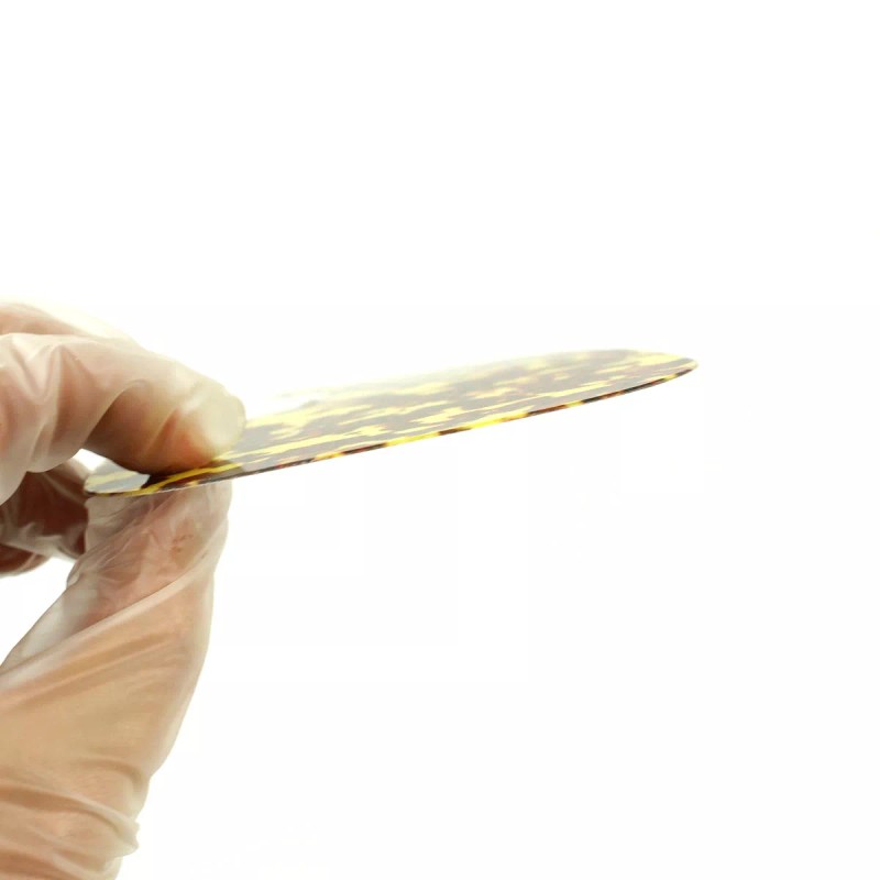 mlaval Self Stick thin acoustic guitar pickguard Style-3, Yellow/brown Tortoise