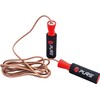 Pure2Improve - Springseil aus Leder, Fitnessseil zum Springen, Schwarz/Rot, P2I201200