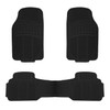 Tapetes de Caucho para Auto, 3 Piezas, Ajuste Universal, Antiderrapante,