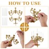 TOYANDONA 2 candelabri per torte, riutilizzabili, decorazione creativa, per matrimoni,