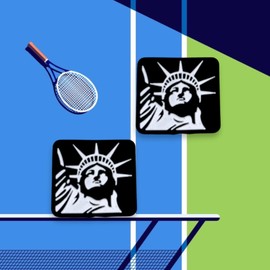 KOZUKI Tennis Shock Absorber Cute, Cute Tennis Racket Dampeners, Tennis Racket Shock Absorber Pink, Animal Tennis Dampeners Set 0f 2 for Adults for Kids (NY)