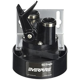 Everpure EV9259-14 QL3 Single Filter Head with Bracket, Shut-off valve, and 3/8 inch NPT threads