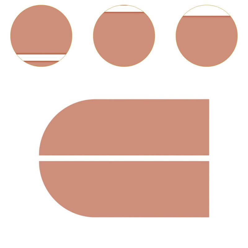 Qianly Boho Arch Wall Sticker PVC Wallpaper Arch Wall Decal