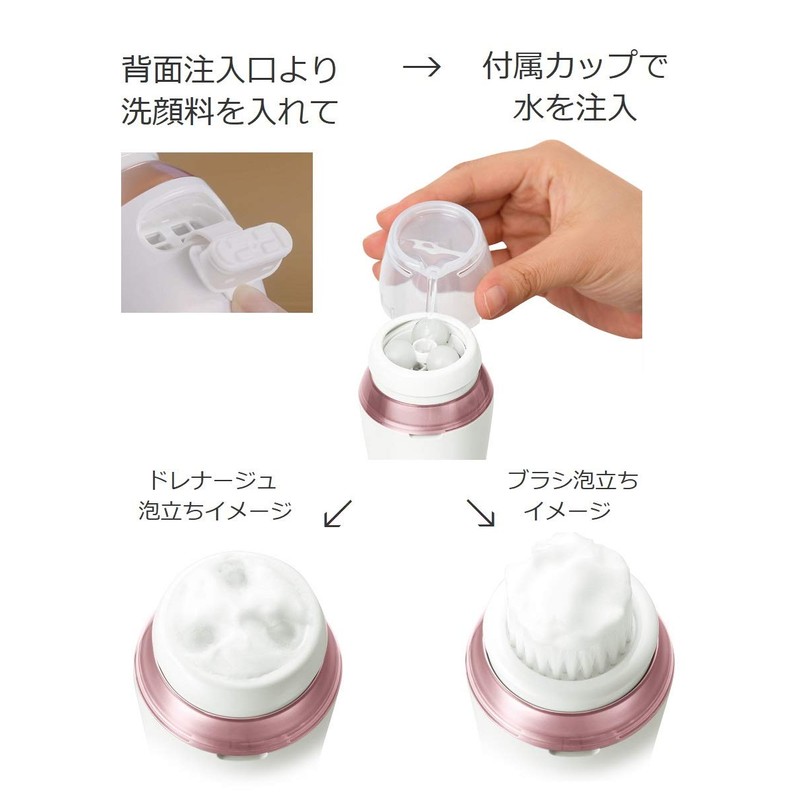 Panasonic EH-SC67-P Beauty Instrument Dense Foam Beauty Treatment, Pink Tone