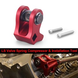 Ls Valve Spring Installation Tool Aluminum Valve Spring Compressor Tool for LS2 LS1 Style Valve Spring Installation Red