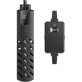 GERUI 50 W Aquarium Mini Heater 30 L, 100-240 V 50/60 Hz, Temperature Control Range: 20 °C - 34 °C, Used for Aquarium and Aquarium Aquarium PTC Automatic Constant Temperature Insulation Thin (50 W)