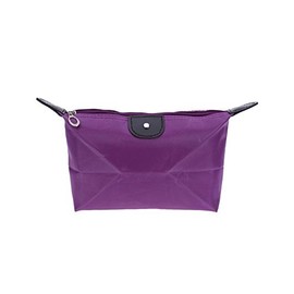 Diversity Land Travel Small Cosmetic Bag Cosmetic Case Makeup Bag Toiletry Organizer (Purple)