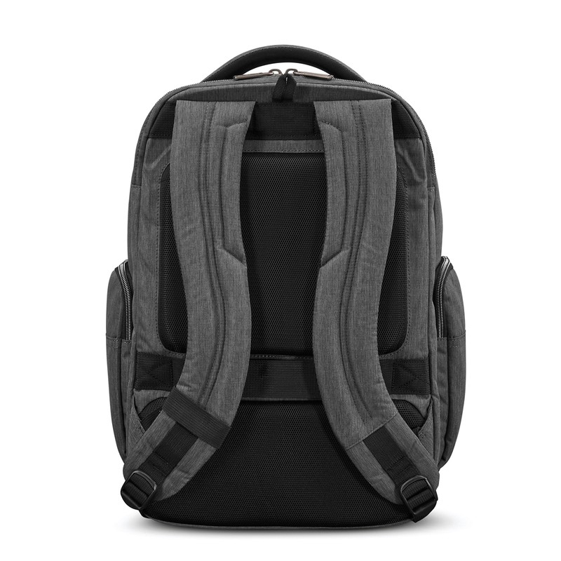 Samsonite Modern Utility Double Shot Laptop Backpack, Charcoal Heather, One