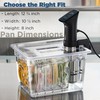 CURTA 12 Qt Sous Vide Container Kit with Notched Lid,