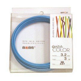 Nippon Wire (Color Wire) Freestyle Sky [Annealed Wire/Vinyl Chloride] [Wire Diameter] 0.13 inches (3.2 mm) x [Length] 9.8 ft (3 m) (1 Roll) 22373208