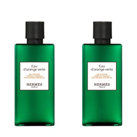 Hermes Eau d'Orange Verte for Unisex Hair and Body Shower Gel 5.4oz (Two 2.7 Ounce Bottles)