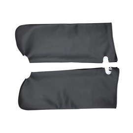 BuliBoao Car Sun Visor Cover Pair Fit for Chevy Tahoe Suburban Yukon 1995-1999, Microfiber Leather, Black