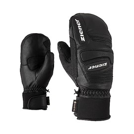 Ziener Adult Ski Mitten/Winter Sports, Waterproof, Breathable, Gore-Tex, Primaloft, Leather, Racing Running Guardi GTX + Gore Plus Warm PR Mids, Black, 9, 801062