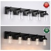 MELUCEE Black Vanity Lights for Bathroom, 5CCT Dimmable LED Bathroom