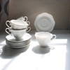 Guangyang 12 Pieces Tea Cup set Fine Porcelain 6oz Cup