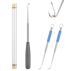 Vicloon Stainless Steel Fishing Unhook Disgorger, 3 Pieces Portable Fishing Hook Remover Unhook Extractor Fishing Accessories