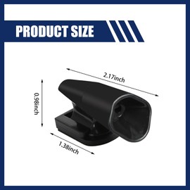 GKmow 4 PCS Deer Warning Devices, 1.9" x 0.9" ABS Deer Whistles Repeller, Ultrasonic Animal Alarms, Car Accessories, Universal for Most Cars, Trucks and Vans (Black)