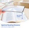4Pcs Page Magnifying Sheet 3X Lightweight Optical Plastic Fresnel Lens