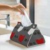 DSSWTP Ohio State Gray Tissue Box Cover Rectangle PU Leather