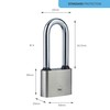Yale Iron Disc Padlock 50mm - Nickel Plated - Hardened