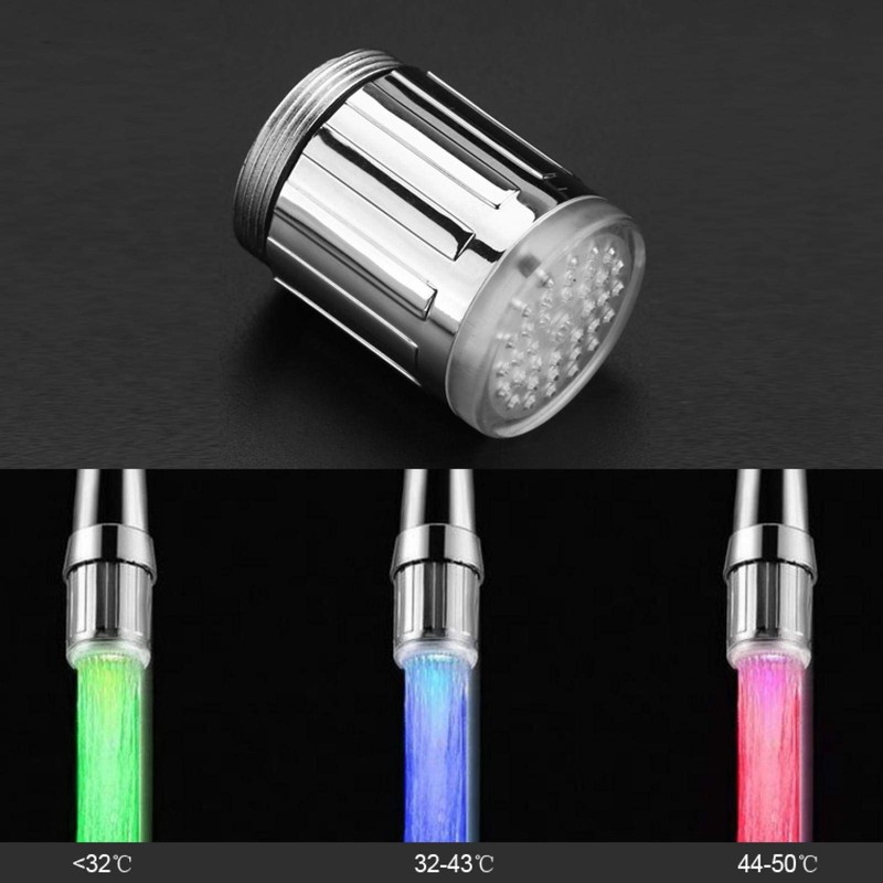 Tyenaza LED Light Faucet Temperature Detection Color Changing LED Light