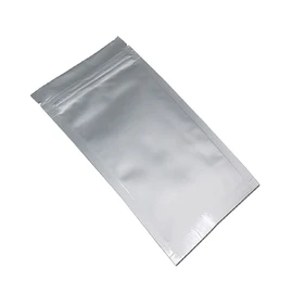 MITOB Flat Mylar Bags Zipper Lock Foil Bag 4 Mil Silver for Zip Food Storage Lock Resealable Aluminum Mylar Pouch Heat Sealable (100, 2.8x5.1 inch)