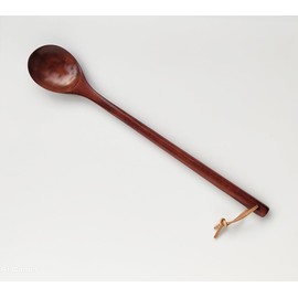 KXLCGYK Spoon, Wooden Long Spoon, 13.0 inches (33 cm), Yogurt Spoon, Lightweight, Madras Spoon, Long Stirring Spoon, Stir-fry and Boiled Spoon