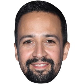 Lin-Manuel Miranda (Beard) Celebrity Mask, Flat Card Face, Fancy Dress Mask