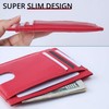 AMEHA Men's Minimalist Slim Wallet Front Pocket Genuine Leather RFID
