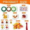 HUIKUANGEU Felt Wreaths for Children, 136 Pieces Autumn Craft Set