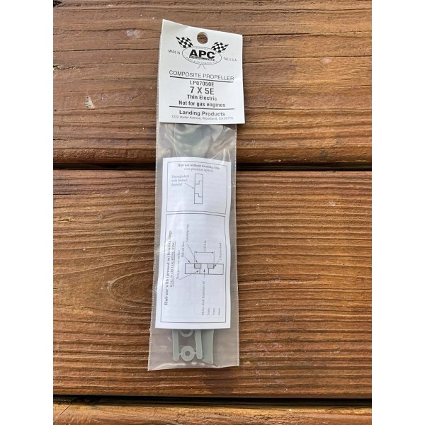 APC #LP07050E Model Airplane Propeller 7 X 5E New