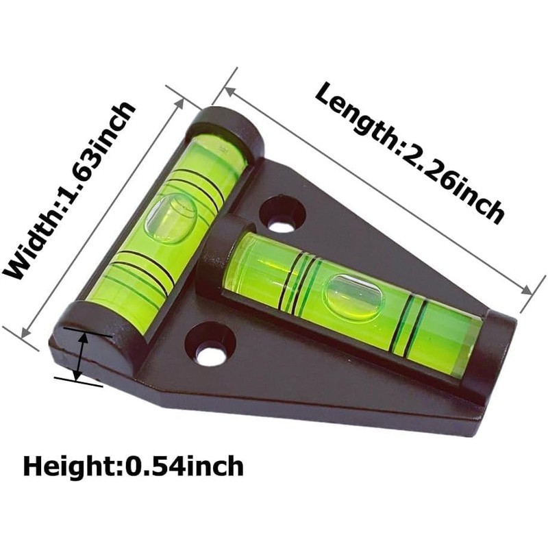 YMGBHNKJLS 2Pcs T Level with Magnetic Base, Magnetism and Screws