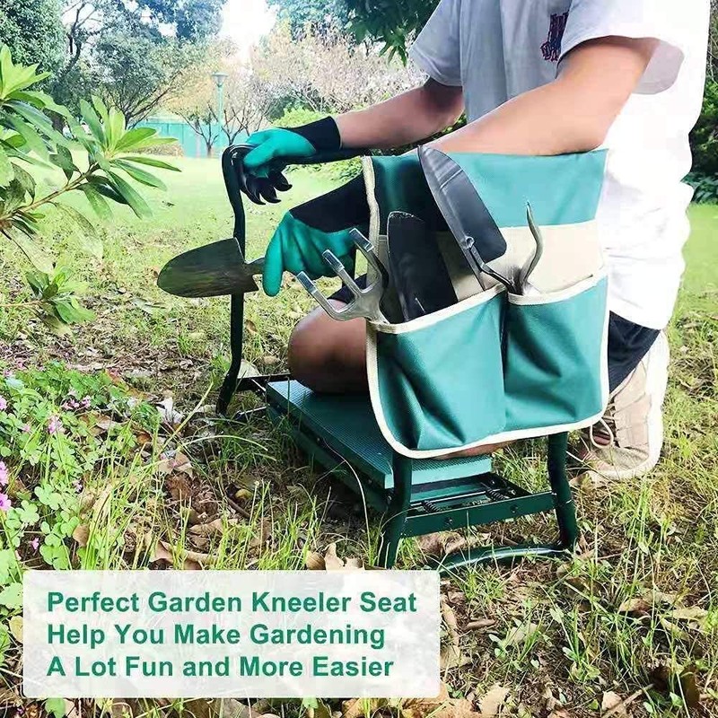 BESTHLS Garden Kneeler and Seat - Heavy Duty Folding Stool