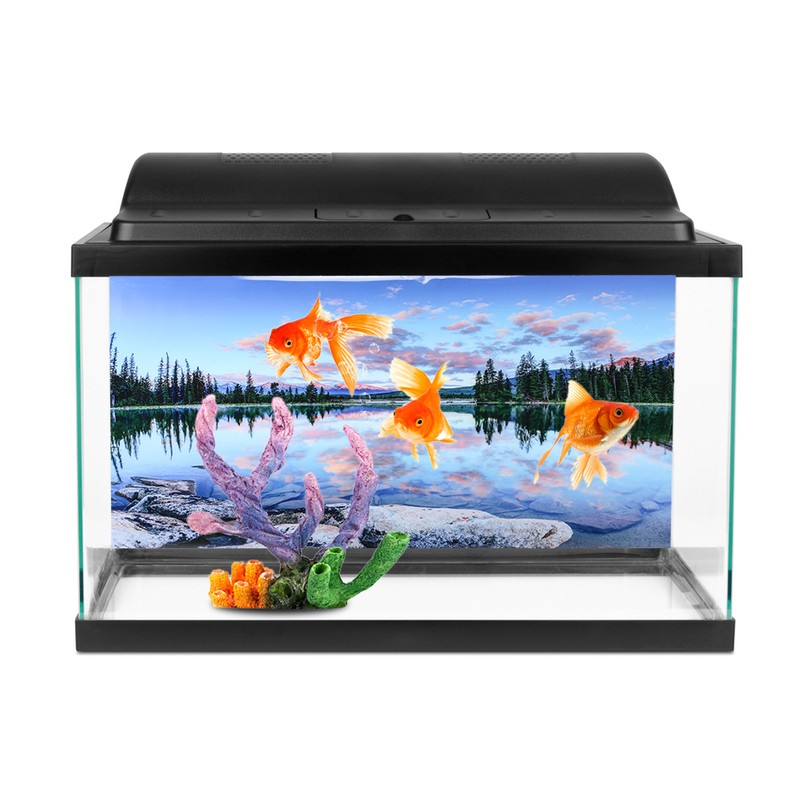 Background Poster Decorative Painting PVC Sticker Landscape Image for Aquarium