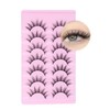 False Eyelashes Natural Look | 7 Pairs Anime-Inspired Wispy Lashes