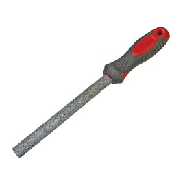Faithfull Tools FAITLFILE 150 mm Soft-Grip Carbide Half Round Tile File - Blue