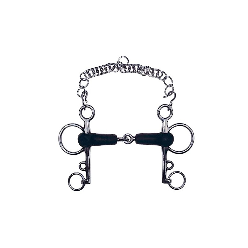 Feeling Unisex's 604632 Rubber Pelham Bit, Multi-Coloured, 125 mm