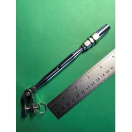 US STAINLESS Stainless Steel 316 M6 Turnbuckle Rigging Screw Toggle and Swageless for 5/32" Wire Marine Grade