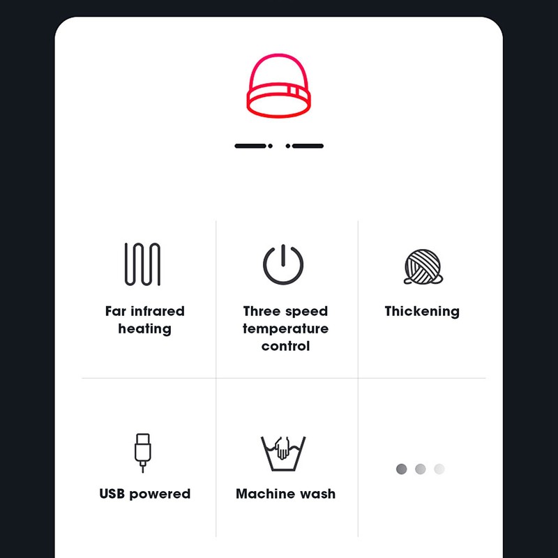 Electric Warm Heated Hat Skin Friendly Warm USB Heat Hat